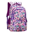 thumbnail image 1 of Mochila escolar JiaYou Girl con estampado geométrico 35 L, color morado, 1 of 8