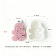 thumbnail image 2 of JDH 4PCS Christmas Mold Christmas Gingerbread Man Silicone Mold Candle Ornament DIY Making Candles Wax Soap Desserts Cookies Chocolate Baking Epoxy Resin Casting Home Themes Decor Handmade Gift, 2 of 9