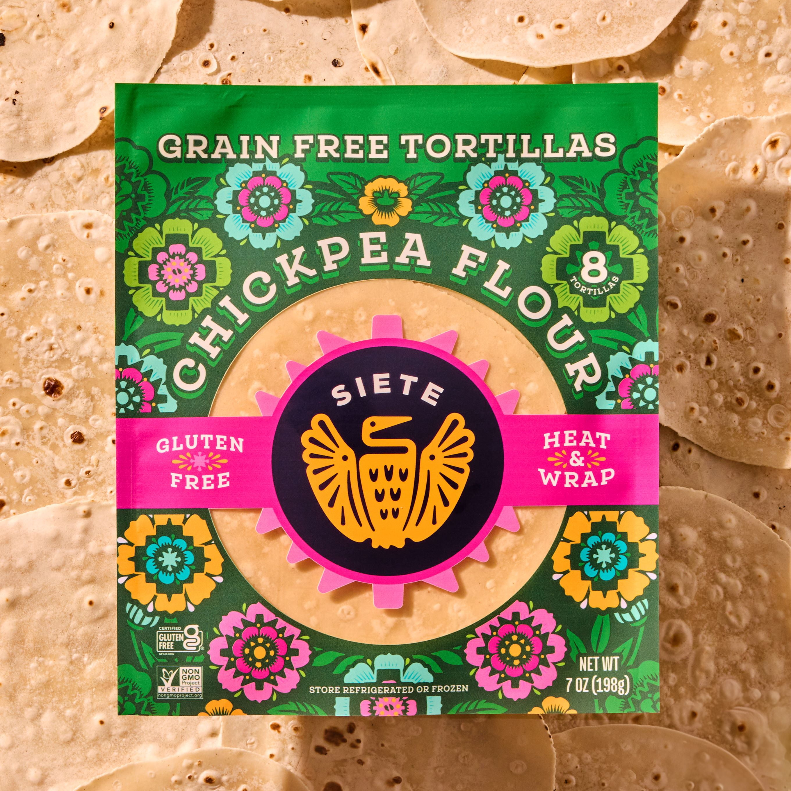 Siete, Chickpea Flour Tortillas, 8ct, Vegan, Grain Free - Walmart.com