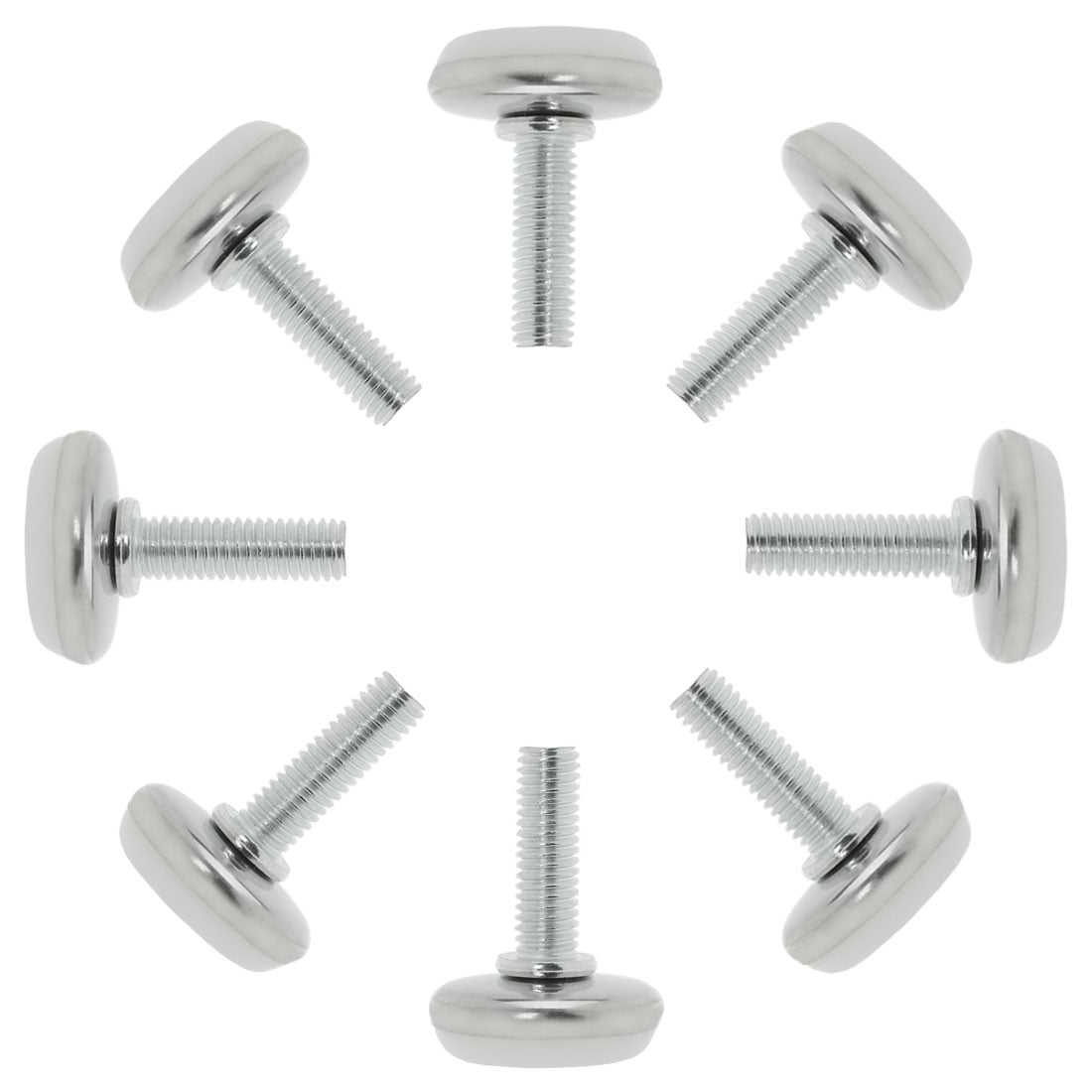 M6 x 25 x 30mm Plastic Base Adjustable Leveling Feet for Furniture