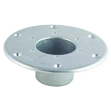 Round Flush Mount Pedestal Base, Chrome