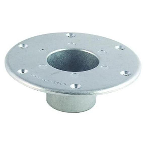Round Flush Mount Pedestal Base, Chrome