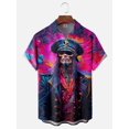 thumbnail image 3 of Camisa hawaiana para hombre, con estampado 3D, divertida caricatura de animales, camisetas de manga corta, ropa informal de verano para hombre, camisa de moda callejera para niños, 3 of 5