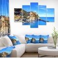 thumbnail image 1 of Manarola Village dans les Roches et la Mer - Impression Photo sur Toile de Plage, 1 of 3