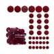 thumbnail image 2 of Set de adornos para árboles de Navidad 36 piezas Decoraciones de bolas flocadas Acabado rojo verde ante | Formas variadas para la decoración de casas navideñas | Accesorios fáciles de cuelgar para, 2 of 6