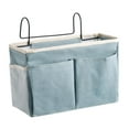 thumbnail image 3 of yuksok Bedside Bedside Organizer Bed Storage Organizer Storage Hanging Bag Holder Light Blue, 3 of 6