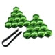 thumbnail image 5 of 20 piezas de cubiertas para tuercas de rueda de coche, protectores de tornillos de cubo de coche Verde 21mm, 5 of 9