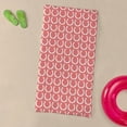 thumbnail image 3 of CafePress - Light Coral Horseshoe Pattern - Large Beach Towel, Soft 30"x60" Towel with Unique Design, 3 of 3