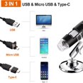 thumbnail image 3 of Wireless Digital Microscope 50X-1600X 1080P Handheld Portable Mini USB Microscope Camera for /iPad/Smartphone/Tablet/PC, 3 of 6