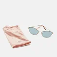 thumbnail image 4 of Miu Miu Blue/Gold Gradient SMU 60V Butterfly Sunglasses, 4 of 4
