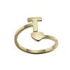 thumbnail image 2 of Xihbxyly jusqu'à 60 % de Rabais Cadeaux Mode 26 Lettres Anglaises Bagues à Ouverture Acier Inoxydable Filles Bijoux Rétro pour Intérieur/extérieur, 2 of 2