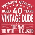 thumbnail image 3 of CafePress - VINTAGE DUDE AGED 40 YEARS T Shirt - Men's Classic Graphic Cotton T-Shirt, 3 of 4