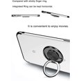 thumbnail image 6 of Case for Google Pixel 4 Case 5.7" Clear Back Ultra Thin Ring Holder Shockproof Electroplate Soft TPU Flexible Silicone Bumper Phone Case for Google Pixel 4 - Black, 6 of 14