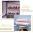 thumbnail image 5 of Huevera para refrigerador, de plástico transparente, con tapa, apilable, con capacidad para 10 huevos., 5 of 5