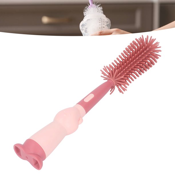 3 In 1 Silicone Kids Bottle Brush Set Nipple Cleaner Milk Bottle Brush