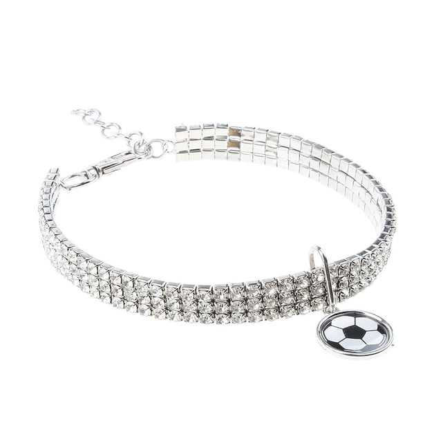 mascota seguir bling Cuello Accesorios de Animales Pequeño Fácil de utilizar Elegante Zulema Pet Cat Dog Bling Cuello de cuello