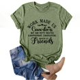 thumbnail image 2 of Blusa informal de manga corta con estampado de cuello redondo para mujer Pompotops  hfajkhk125935, 2 of 3