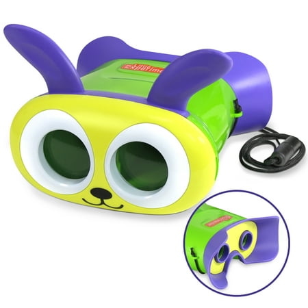 Little Experimenter Bunny Binoculars for Kids - Toy Binoculars for Toddlers - Lightweight &
