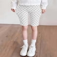 thumbnail image 2 of Afuyipoi Girls Slim Shorts,Summer Comfortable Breathable Stretch Waist Shorts White 11-12, 2 of 3
