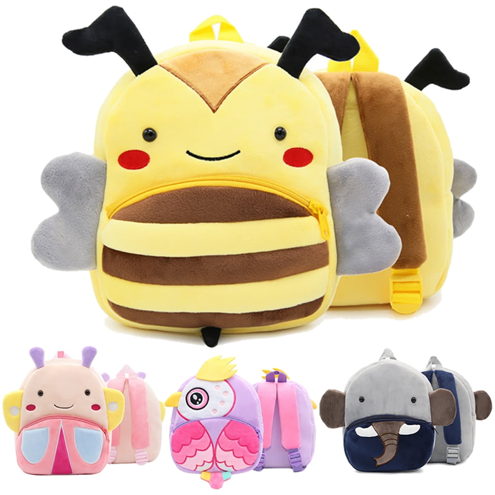 URMAGIC 26T Cute Toddler Backpack Toddler Bag Plush Animal Cartoon