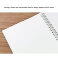thumbnail image 2 of Transparent Loose Leaf Binder Notebook Student Sketchbook Diary Weekly Journal Writing Notebooks Stationery Office Supply A6 Horizontal Line 15x12cm, 2 of 9