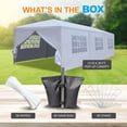 thumbnail image 7 of SereneLife Party Commercial Instant Shelter with 4 Walls-Waterproof Tent with 8 Sandbags, White, 7 of 7