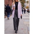 thumbnail image 2 of Cueply Womens Cardigan Long Sleeve lightweight Striped Open Front Casual Button Loose Knit Sweater, 2 of 8