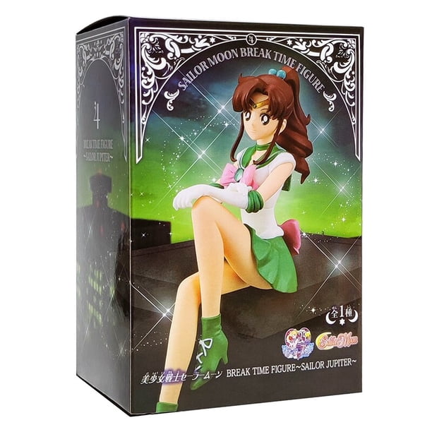 Figura de acción de Anime Sailor Moon, accesorios de coche, Tsukino Usagi Hino Rei Aino Minako Mizuno Ami, muñeca de PVC, juguetes de decoración de coche, 14cm