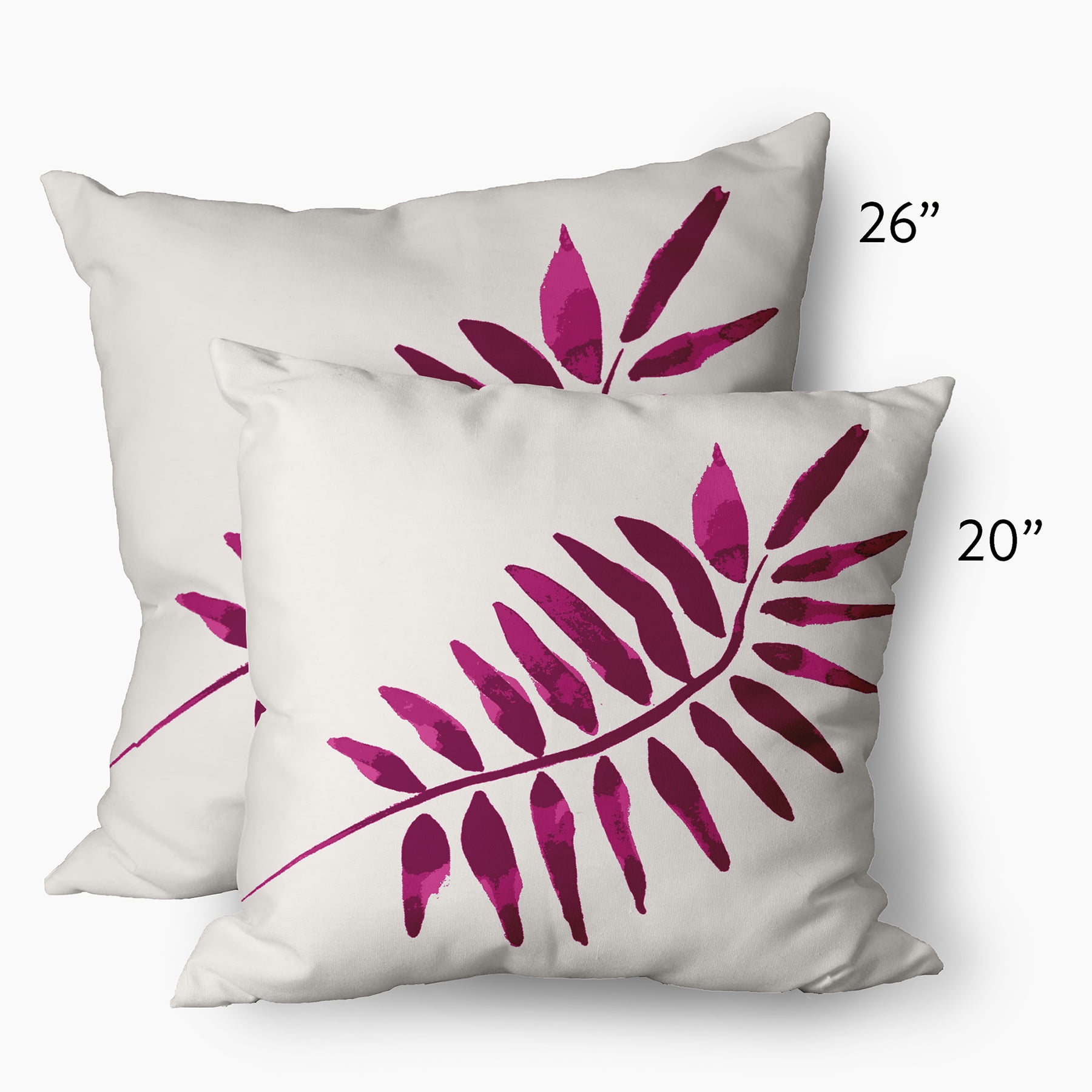 26" x 26" Simply Daisy Frond 2 Decorative Throw Pillow