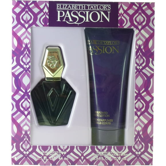 Set de perfume Elizabeth Taylor Passion para mujer 45 ml EDT y 200 ml Loción corporal