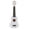 thumbnail image 2 of Ukelele hawaiano de madera de tilo de 21 pulgadas, mini guitarra de 4 cuerdas para niños principiantes. Blanco, 2 of 9