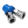 thumbnail image 3 of Manifold Block Splitter 2 Way Quick Connect Air Hose Splitter Coupler Manifold Air Compressor C Type Quick Coupler, 3 of 6