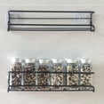 thumbnail image 2 of Painted Iron Construction Wall Mounted Spice Rack, Multi-scene Installation for Kitchen Cabinets and Closets, Space Saving Design Accommodates Most Spice Jars, Flexible, 2 of 5