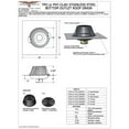 thumbnail image 3 of TPO Clad Stainless Steel Bottom Outlet Roof Drain Fitting Size: 2" Threaded Adapter, 3 of 3