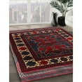 thumbnail image 3 of Ahgly Company Machine Washable Indoor Rectangle Traditional Red Wine or Wine Red Area Rugs, 7' x 9', 3 of 7