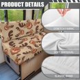 thumbnail image 6 of FOR U DESIGNS Christmas Reindeer Print RV Dinette Cushion Covers Wear-Resistan Camper Seat Covers Dinette Booth Stretch RV Couch Protector Include 1 Backrest Cover and 1 Bench Cover, 6 of 7