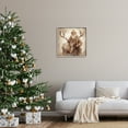 thumbnail image 3 of Stupell Industries Traditional Santa & Reindeer Holiday Painting Gray Framed Art Print Wall Art, 24 x 24, 3 of 9