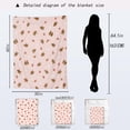 thumbnail image 2 of Gingerbread Man Christmas Decorative Blanket,Candy Snowflake Print Decoration,Flannel Winter Pink Blankets for Couch Sofa,Holiday Decor,Xmas Festival Gifts for Women Users 60x80 Inch, 2 of 6