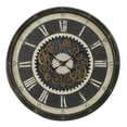 thumbnail image 2 of Monarch Specialties I 9031 - Clocks, 30" Round, Gear Mechanism, Large Oversized, Wall Clock, Brown, Transitional, 2 of 4