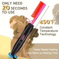 thumbnail image 3 of Hot Comb Hair Straightener Heat Pressing Comb - Ceramic Electric Hair Straightening & Curling Iron for Natural Hair, Beard, Wigs - Hair Tools, Holiday Gifts, 3 of 12