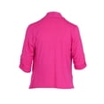 thumbnail image 3 of Ladies Open Front Ruched Sleeve Cardigan, 3 of 3