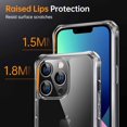 thumbnail image 5 of JETech Case for iPhone 14 Pro 6.1-Inch with 2-Pack Tempered Glass Screen Protector, 360 Full Body Shockproof Bumper Phone Cover Protective Clear Back (Clear), 5 of 7