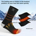 thumbnail image 4 of TASHHAR Electric Heated Socks Rechargeable Battery Winter Thermal Warm Foot Skiing Hunting Camping for Women Men Black, 4 of 8