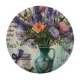 thumbnail image 4 of Orinice Flowers Hummingbird Round Table Cover Stain Resistant Washable Indoor Outdoor Tablecloth Kitchen Dining Wedding Parties 100% Polyester Fiber 42-46, 4 of 8