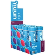 Angle View: Nuun Sport: Electrolyte Drink Tablets, Tri-Berry, 8 Tubes (80 Servings)