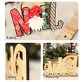 thumbnail image 4 of De Madera Navidad Color Creativo Papá Noel Muñeco De Nieve Carta Adornos De Mesa Para Fiestas De Navidad Inevent HA040072-01, 4 of 6