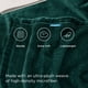 thumbnail image 3 of Manta polar para cama, color verde bosque, 130 x 150 cm, 300 g/m², 3 of 8