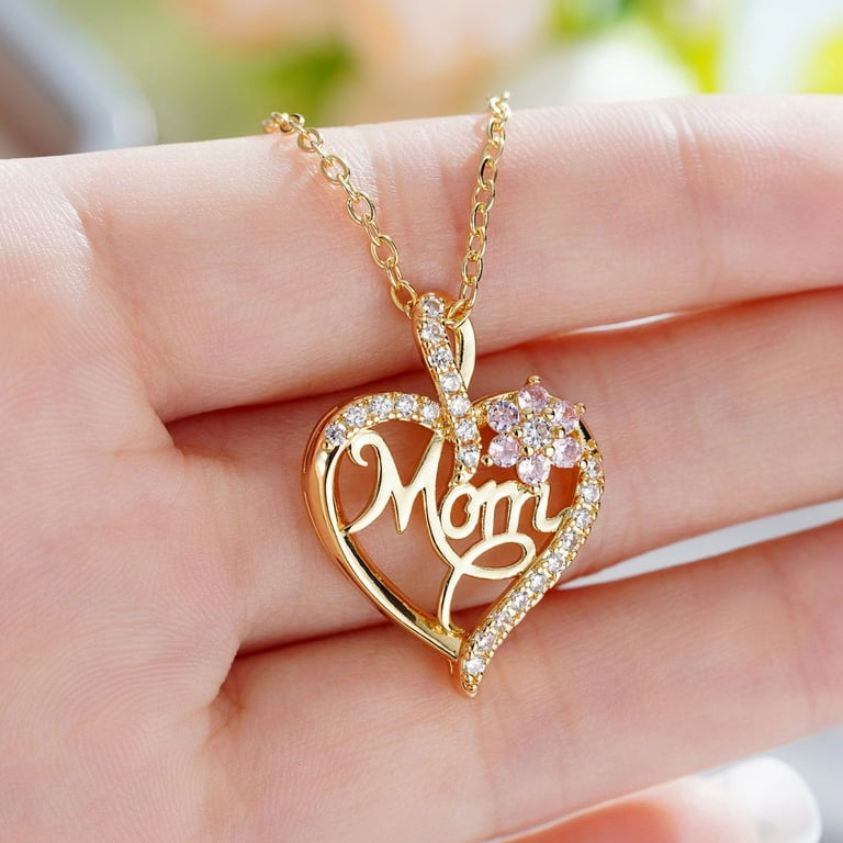 Mother's Day Necklace for Mom Trendy Pendant Necklace Aesthetic