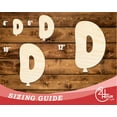 thumbnail image 3 of Unfinished Wood Balloon Letter D Shape 5" / 1/2", 3 of 3