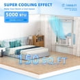 thumbnail image 4 of 5,000 BTU Window Air Conditioner, Cools Up to 150 Sq. Ft, Ultra Quiet, Mechanical Controls, 2 Fan Speeds, Ideal for Bedroom & Small Rooms, 4 of 7